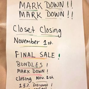 Final sales Final!